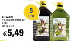 Hurrà BELLAVITE Vino Bianco, Rosso pet offerta