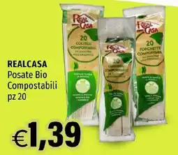 Hurrà REALCASA Posate Bio Compostabili offerta