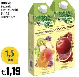 Hurrà TUKANO Bevanda Gusti assortiti offerta