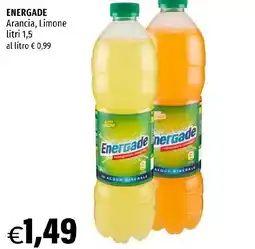 Hurrà ENERGADE Arancia, Limone offerta