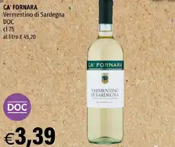 Hurrà CA' FORNARA Vermentino di Sardegna DOC offerta