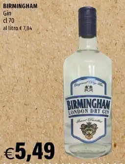 Hurrà BIRMINGHAM Gin offerta