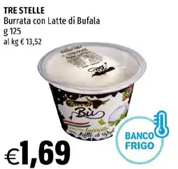 Hurrà TRE STELLE Burrata con Latte di Bufala offerta