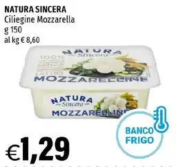 Hurrà NATURA SINCERA Ciliegine Mozzarella offerta