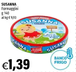 Hurrà SUSANNA Formaggini offerta