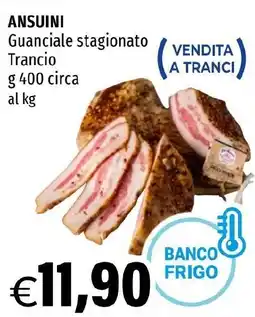 Hurrà ANSUINI Guanciale stagionato Trancio offerta