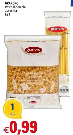 Hurrà GRANORO Pasta di semola assortita offerta