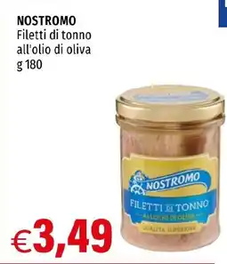 Hurrà NOSTROMO Filetti di tonno all'olio di oliva offerta