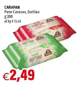 Hurrà CARAPAN Pane Carasau, Guttiau offerta