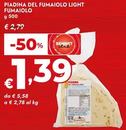 Bennet Piadina del fumaiolo light FUMAIOLO offerta