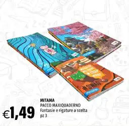Hurrà MITAMA PACCO MAXIQUADERNO Fantasie e rigature a scelta offerta