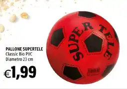 Hurrà PALLONE SUPERTELE Classic Bio PVC Diametro 23 cm offerta
