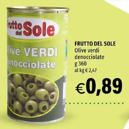 Hurrà FRUTTO DEL SOLE Olive verdi denocciolate offerta