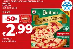 Bennet 2 pizze surgelate margherita bella napoli BUITONI conf. da 2 offerta