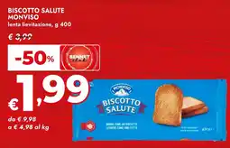 Bennet Biscotto salute MONVISO lenta lievitazione offerta