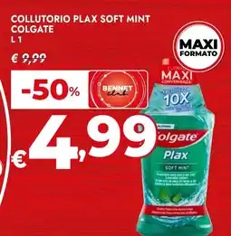 Bennet Collutorio plax soft mint COLGATE offerta