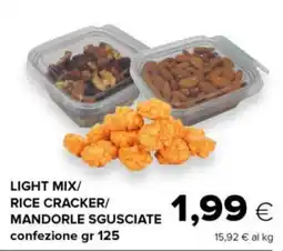 Tigre Light mix/ rice cracker/ mandorle sgusciate offerta
