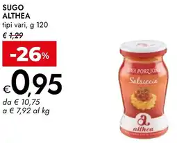 Bennet SUGO althea tipi vari offerta