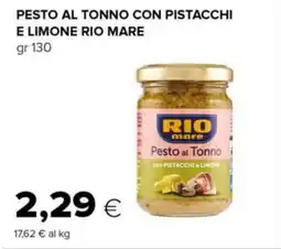 Tigre Pesto al tonno con pistacchi e limone RIO MARE offerta