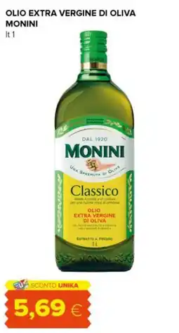 Tigre Olio extra vergine di oliva MONINI offerta