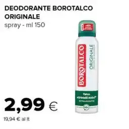 Tigre Deodorante borotalco originale offerta
