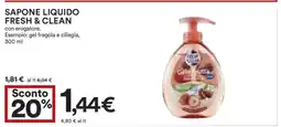Coop Sapone Liquido Fresh & Clean offerta