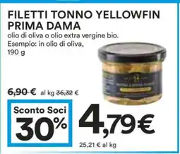 Coop FILETTI TONNO YELLOWFIN PRIMA DAMA offerta