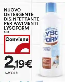 Coop NUOVO DETERGENTE DISINFETTANTE PER PAVIMENTI LYSOFORM offerta