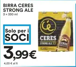 Coop BIRRA CERES STRONG ALE offerta
