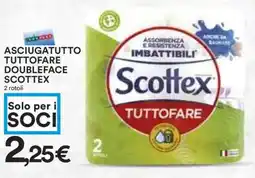 Coop ASCIUGATUTTO TUTTOFARE DOUBLEFACE SCOTTEX offerta