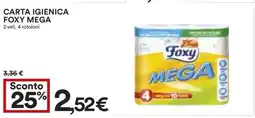 Coop Carta Igienica Foxy Mega offerta