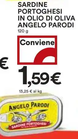 Coop SARDINE PORTOGHESI IN OLIO DI OLIVA ANGELO PARODI offerta
