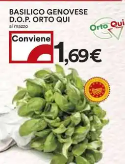 Coop BASILICO GENOVESE D.O.P. ORTO QUI offerta
