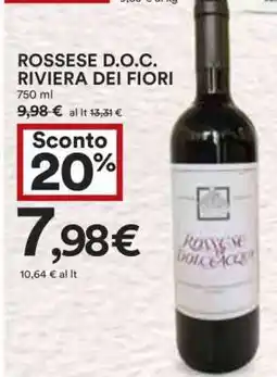 Coop ROSSESE D.O.C. RIVIERA DEI FIORI offerta