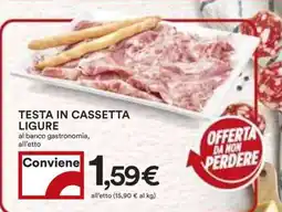 Coop TESTA IN CASSETTA LIGURE offerta
