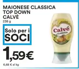 Coop Maionese Classica Top Down Calvé offerta