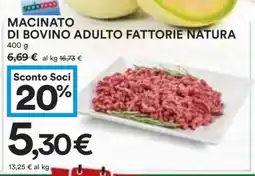 Coop Macinato di Bovino Adulto Fattorie Natura offerta