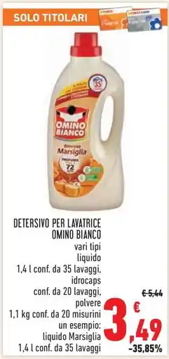 Conad Detersivo per lavatrice Omino Bianco offerta