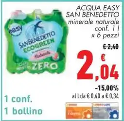 Conad ACQUA EASY SAN BENEDETTO offerta