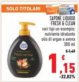 Conad Sapone Liquido Fresh & Clean offerta