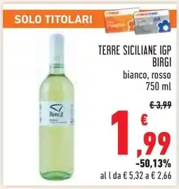 Conad TERRE SICILIANE IGP BIRGI offerta
