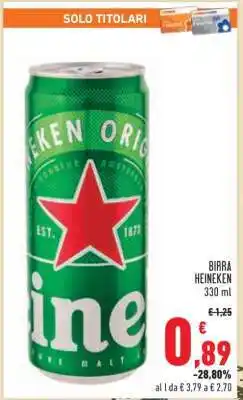 Conad BIRRA HEINEKEN offerta