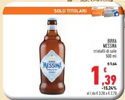 Conad Birra MESSINA offerta