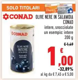 Conad Olive Nere in Salamoia Conad offerta