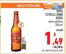Conad BIRRA ESTRELLA DAMM DAURA offerta