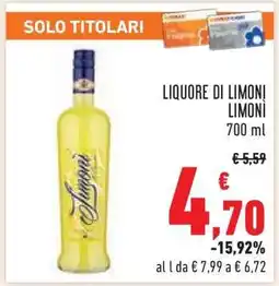 Conad LIQUORE DI LIMONI LIMONI offerta