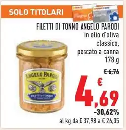 Conad Filetti di Tonno Angelo Parodi offerta