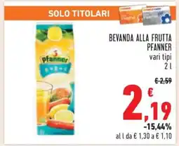 Conad Bevanda alla frutta Pfanner offerta