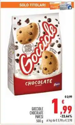 Conad Gocciole Chocolate Pavesi offerta