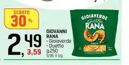 Famila GIOVANNI RANA Gioiaverde Duetto offerta